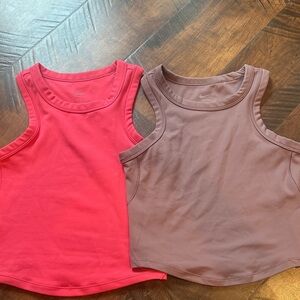 Nike One dri-fit cropped tanks